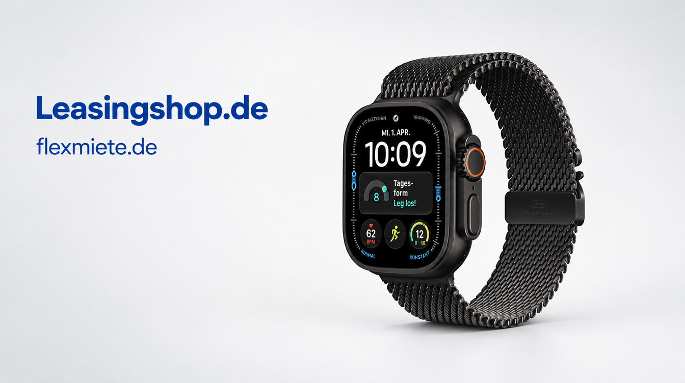 Apple Watch Ultra 4 Titan Schwarz leasen bei Leasingshop.de