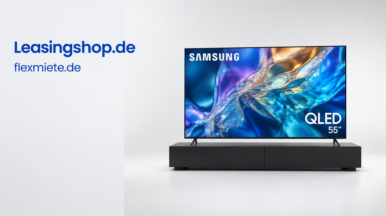Samsung 55-Zoll QLED Smart TV leasen bei Deutschlandleasing, Partner Leasingshop.de und flexmiete.de